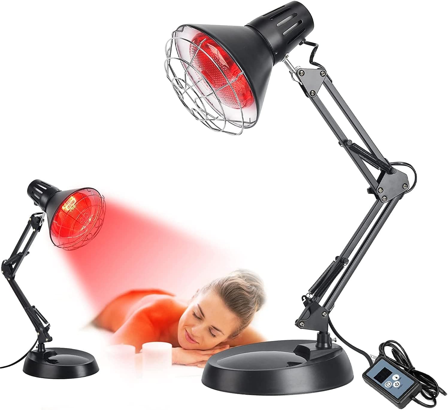 Cozion Candeeiro infravermelho 150 w, lâmpada de luz vermelha terapia de luz infravermelha para a dor, lâmpada de calor infravermelha para uso doméstico 