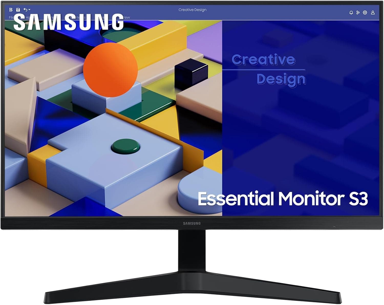 Samsung LS24C312EAUXEN | Monitor 24'' FullHD IPS sem moldura com FreeSync, 75Hz e modo Eye Saver