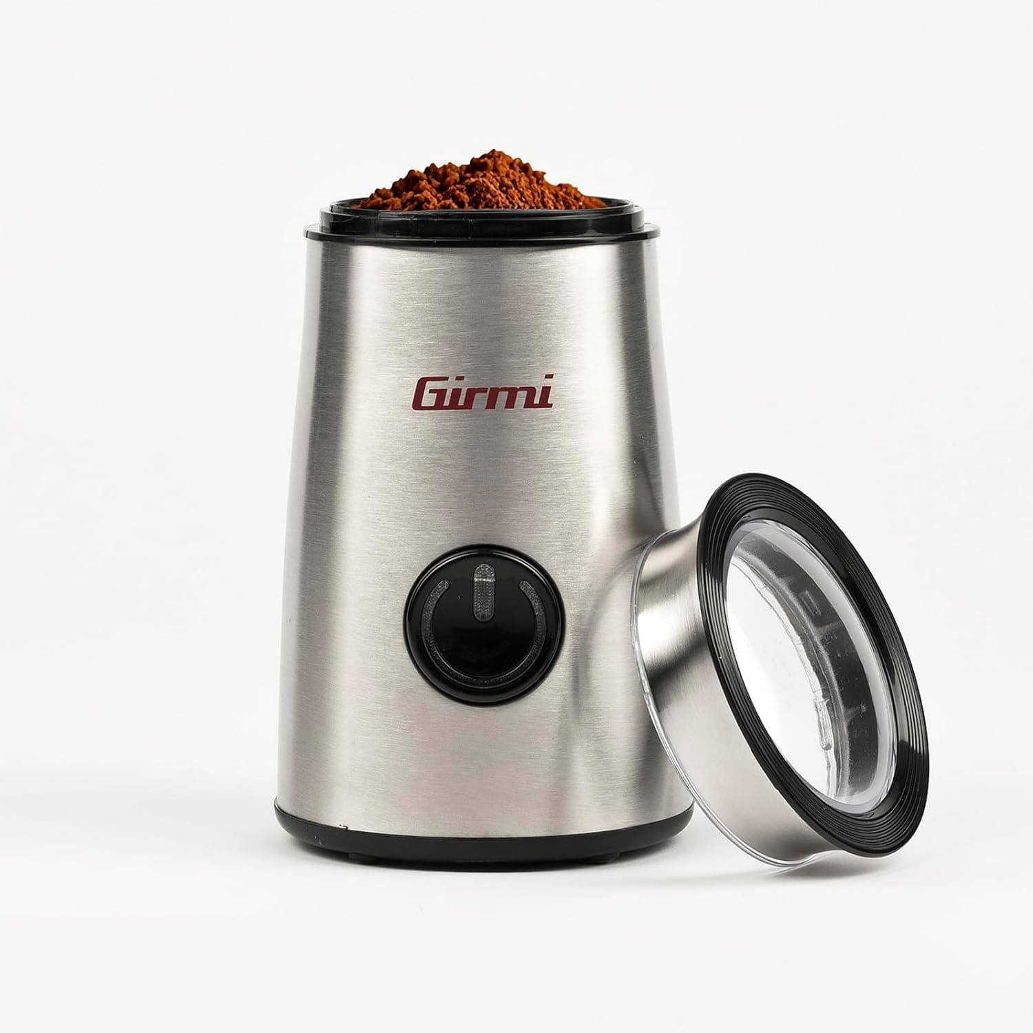 Girmi MC01 Moedor de café, 150 W, corpo em aço inoxidável, dispositivo de segurança