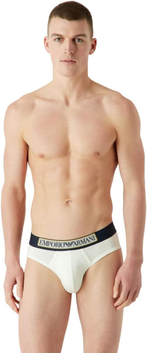 Emporio Armani Men's Brief Logo Label Cuecas para homem