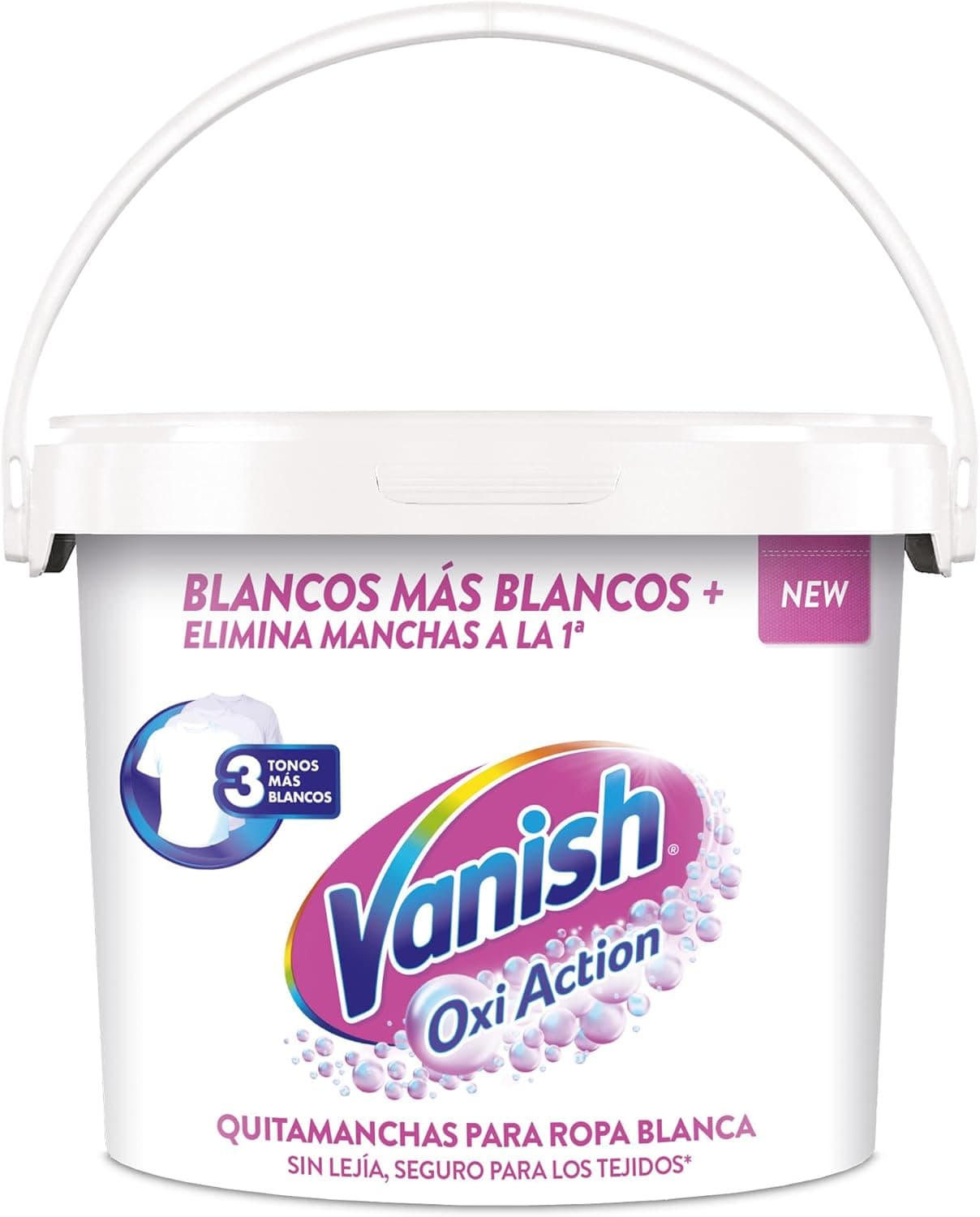 Vanish Oxi Action Removedor de manchas e branqueador para roupa branca, em pó, sem lixívia, 2,4 kg