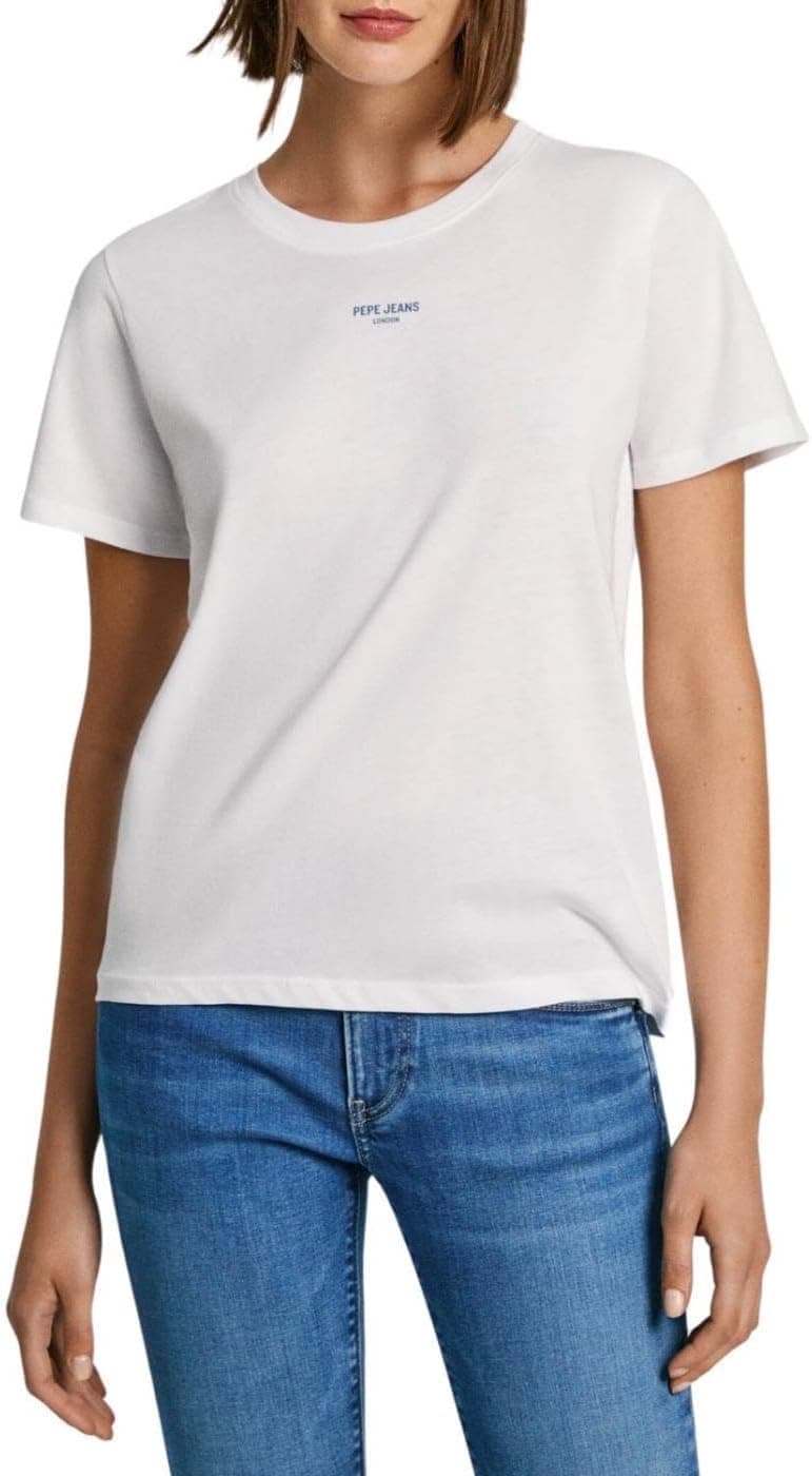 Pepe Jeans Emily, t-shirt de mulher, branco, XS