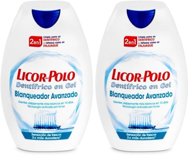 Licor del Polo - Pasta de dentes 2 em 1, branqueador avançado, 75 ml