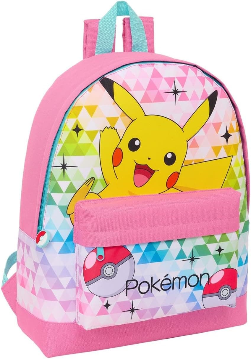 POKÉMON - Mochila escolar infantil, 32 x 12 x 40 cm