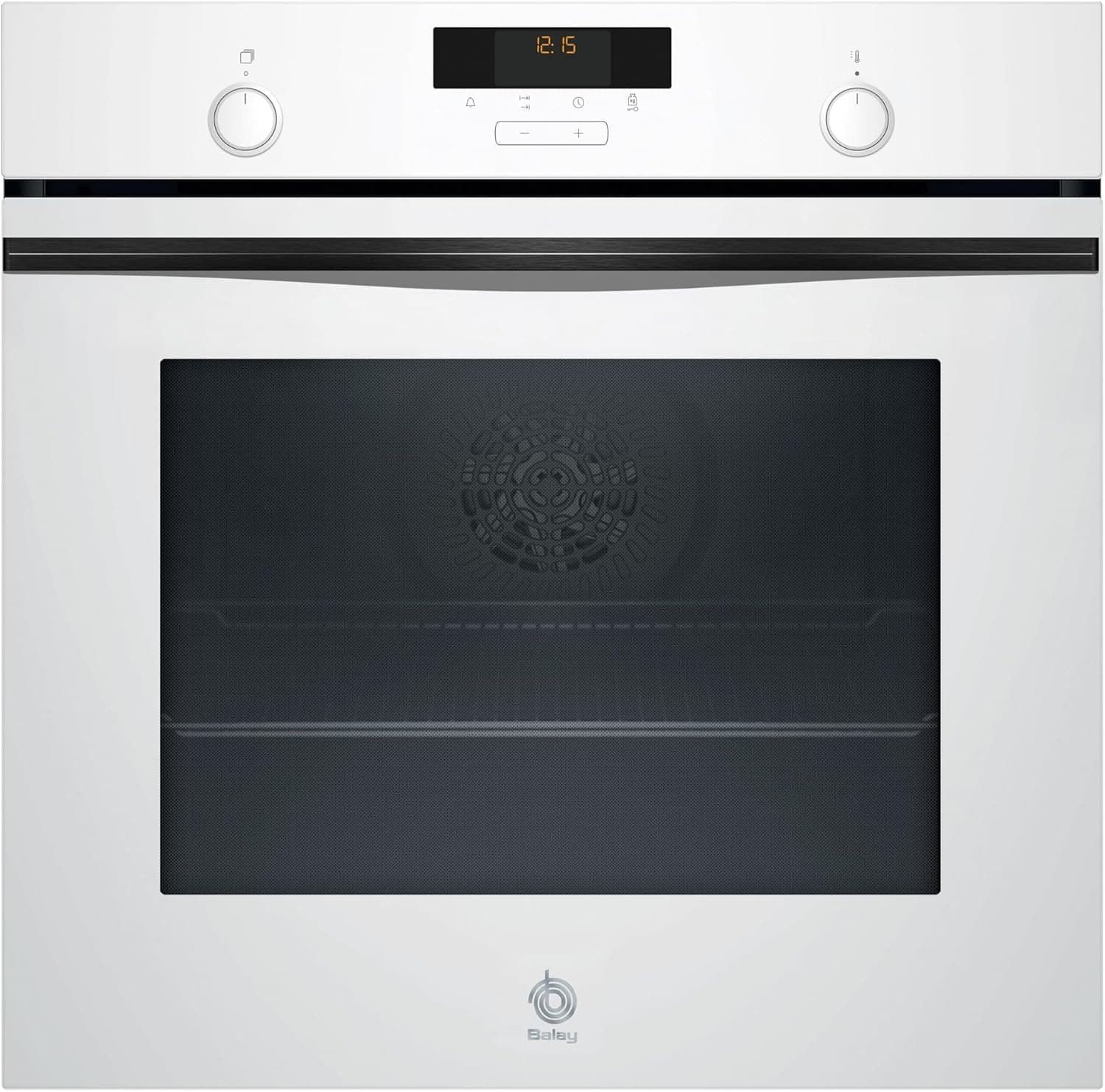 Balay - Forno multifuncional, 60 cm, qualisis, controlo confortável, 10 receitas, trilhos extensíveis, cristal branco, 3HB5159B3 