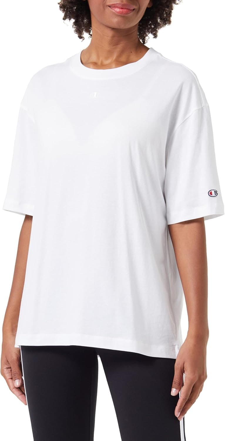 Champion Legacy Icons Tonal W-Oversized C-Logo S/S Crewneck t-shirt para mulher