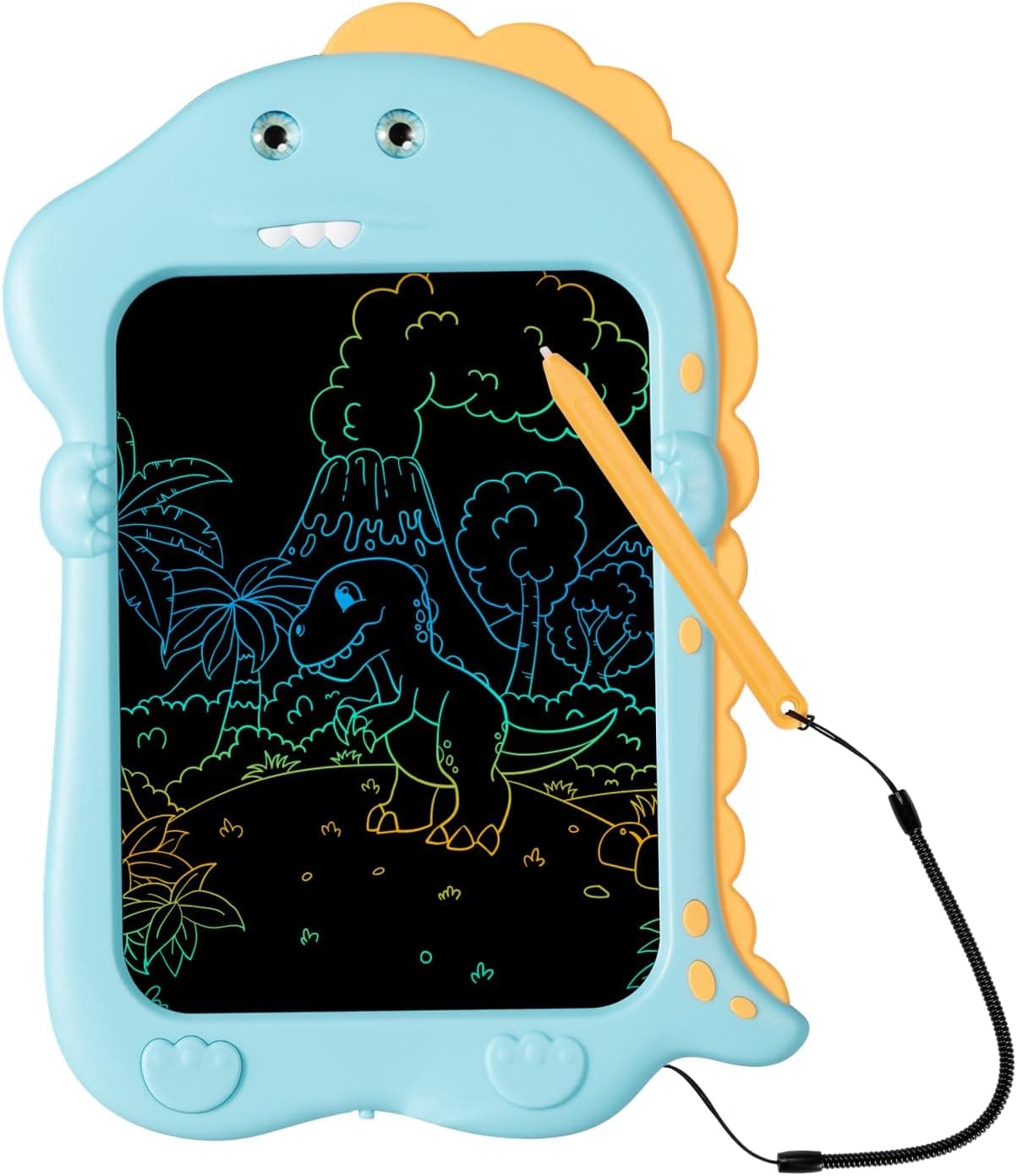 Ardósia magnética para crianças 8,5 polegadas dinossauro quadro magnético infantil vistoso tablet de escrita LCD quadro mágico apagado e reutilizável para meninas e meninos 2 3 4 5 6 7 8 anos