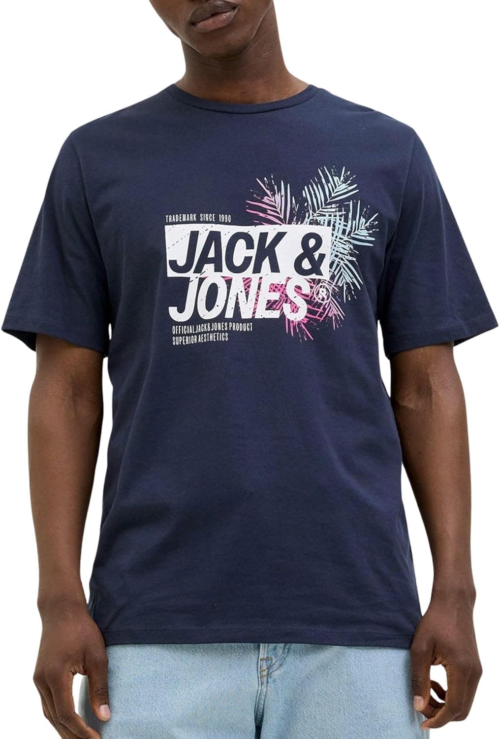 JACK & JONES Jjjaxon tee SS Crew Neck para homem