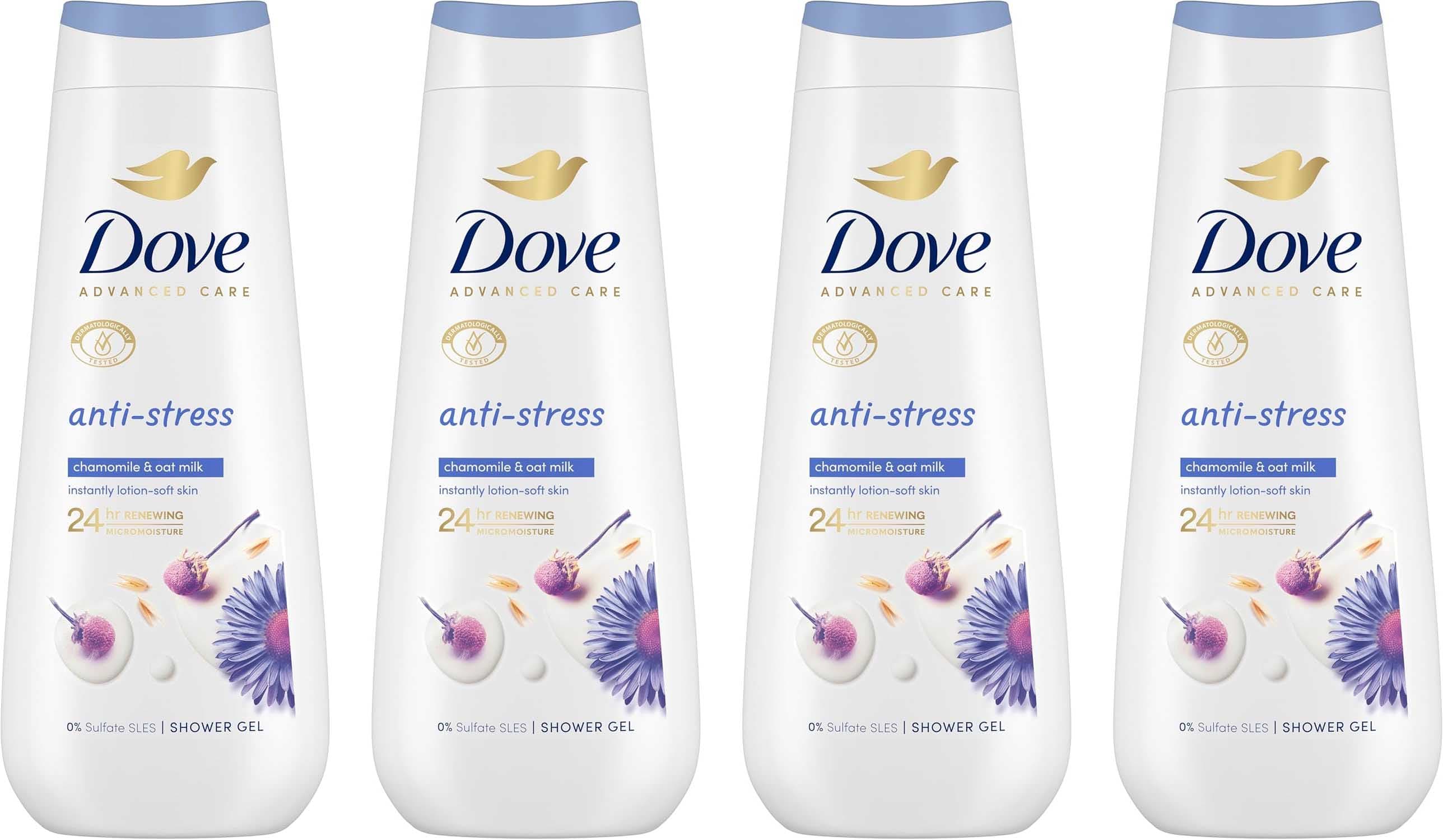 Dove Gel de duche cuida e protege com ingredientes antibacterianos para pele normal a seca 600 ml