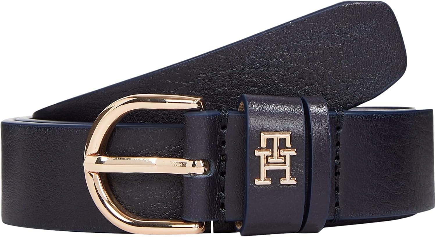 Tommy Hilfiger Cinto feminino essencial Effortless 2,5 cm cinto de couro