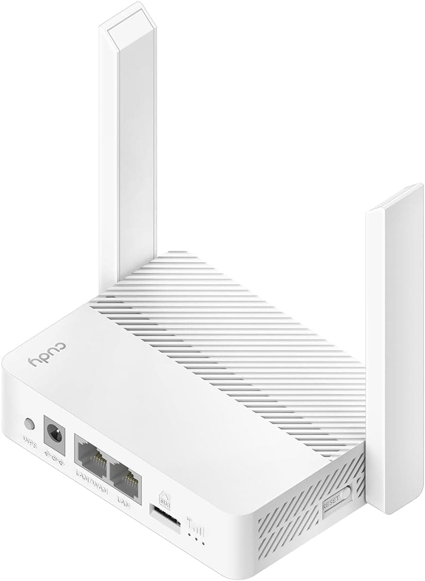Cudy LT300 | Router 4G LTE com Wi-Fi 300 Mbps, slot para cartão SIM e compatibilidade universal