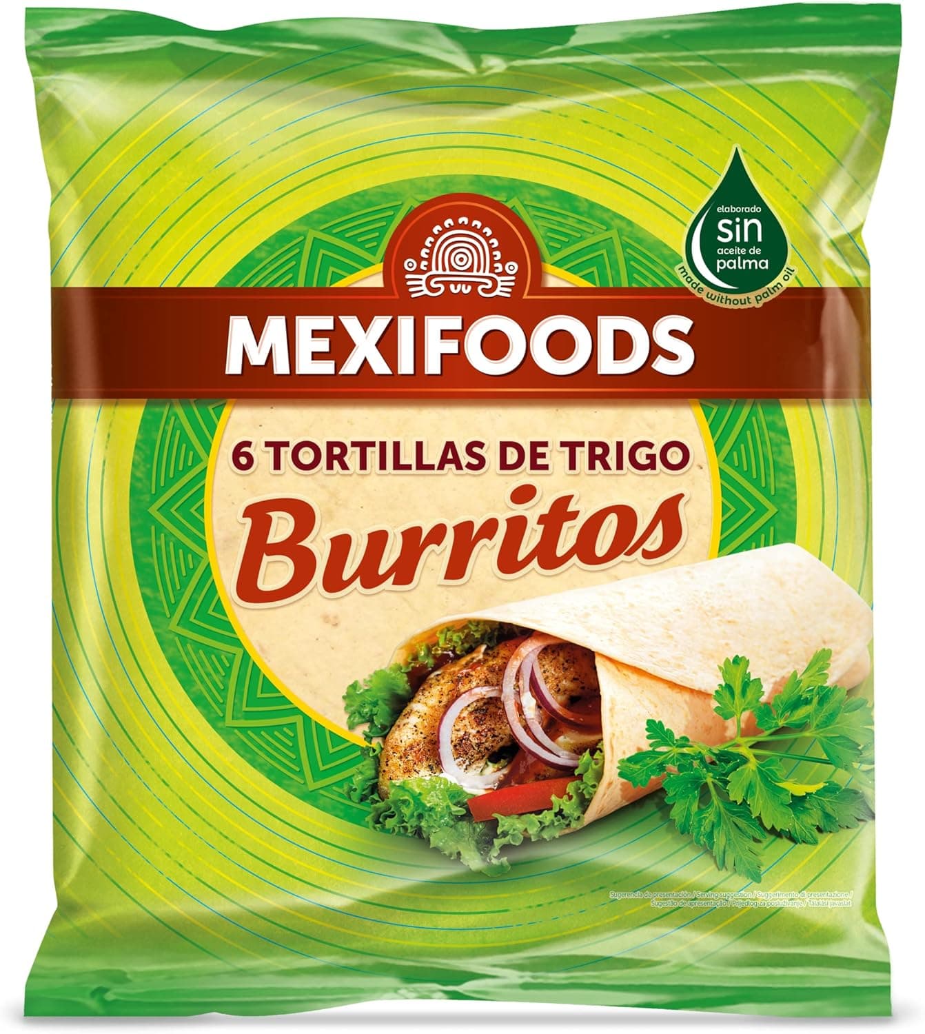 Mexifoods Tortillas de Trigo | Pack de 6 tortilhas para burrito 370 g