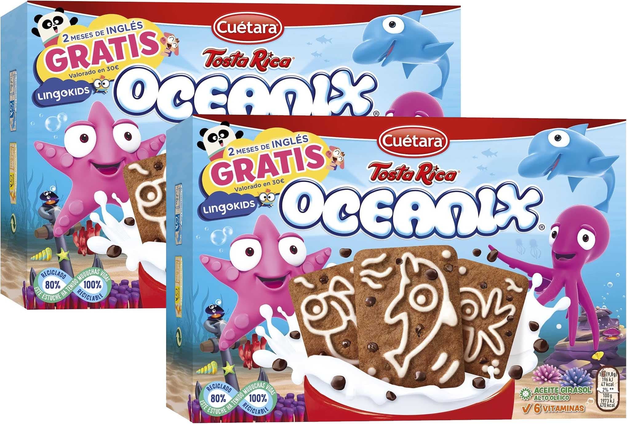 Tosta Rica Oceanix Caixa de bolachas - 400g x 2