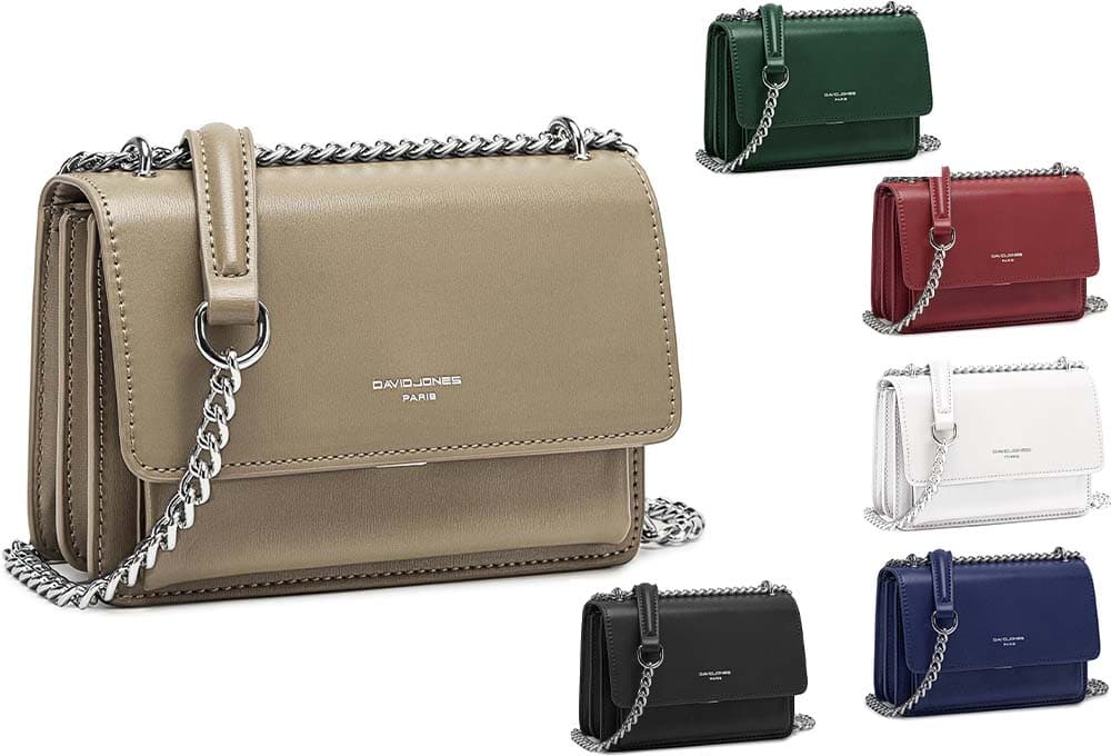 David Jones - Bolsa de tiracolo com corrente para mulher