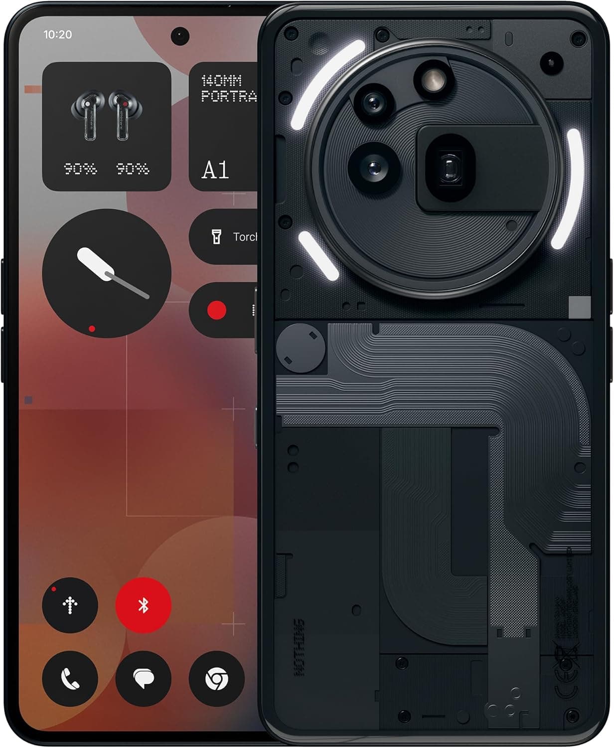 Nothing Phone (3a) Pro de 256 GB, Smartphone 5G Android livre com eSim, 12 GB de RAM, câmara periscópica OIS de 50 MP, Ultra Zoom 60x, carregamento rápido de 50 W e ecrã AMOLED FHD+ 120 Hz de 6,77