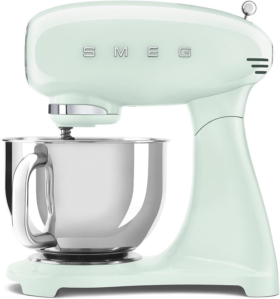 SMEG SMF03PGEU Batidora de pie, Plastic, 10 Velocidades, Verde, Gris