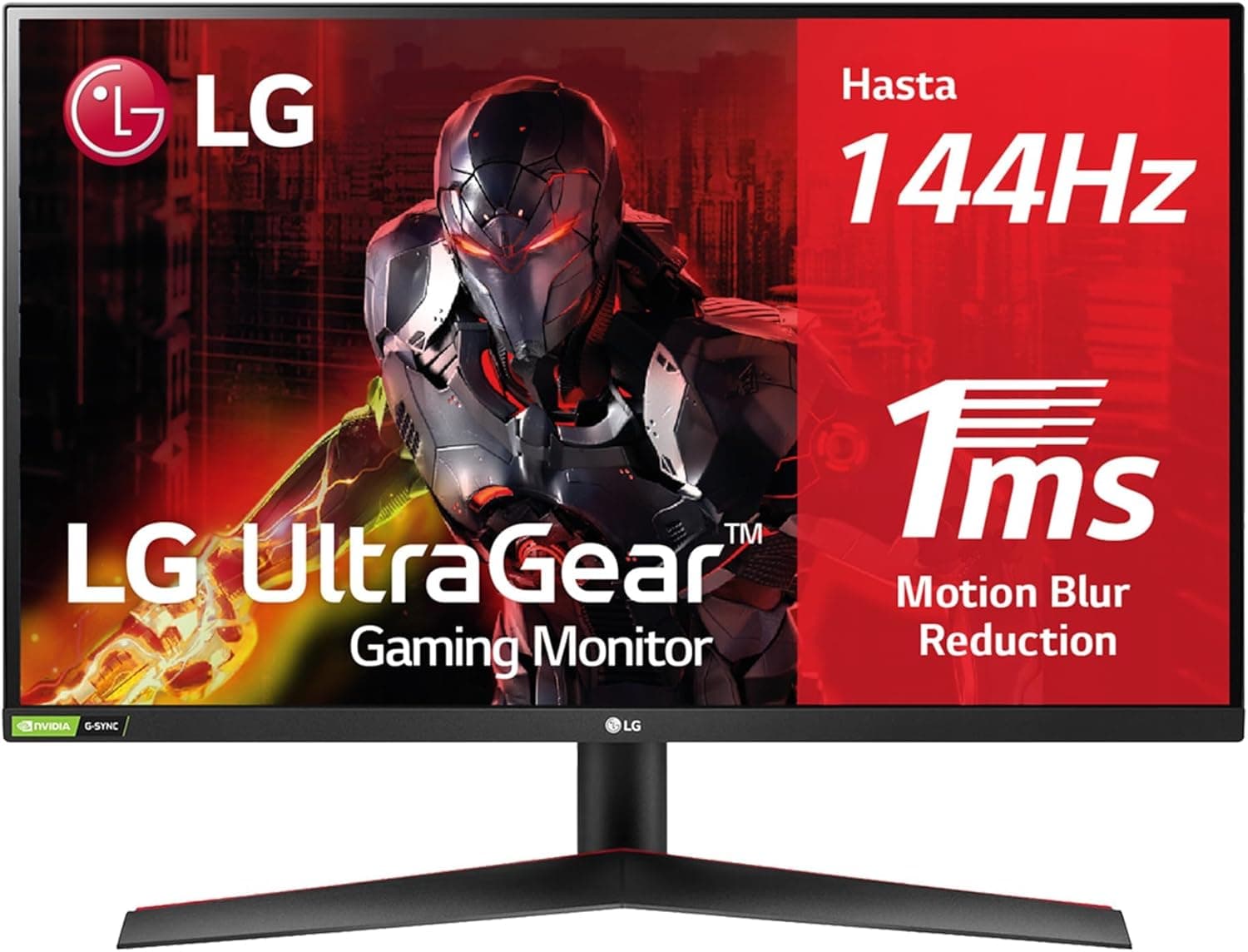 LG 27GN800-B Monitor Gaming UltraGear de 27 polegadas, painel NanoIPS: 2560 x 1440 p, 16:9, 350 CD/m², 1000:1, 144Hz, 1 ms, DPx1, HDMIx2, NVIDIA G-Sync