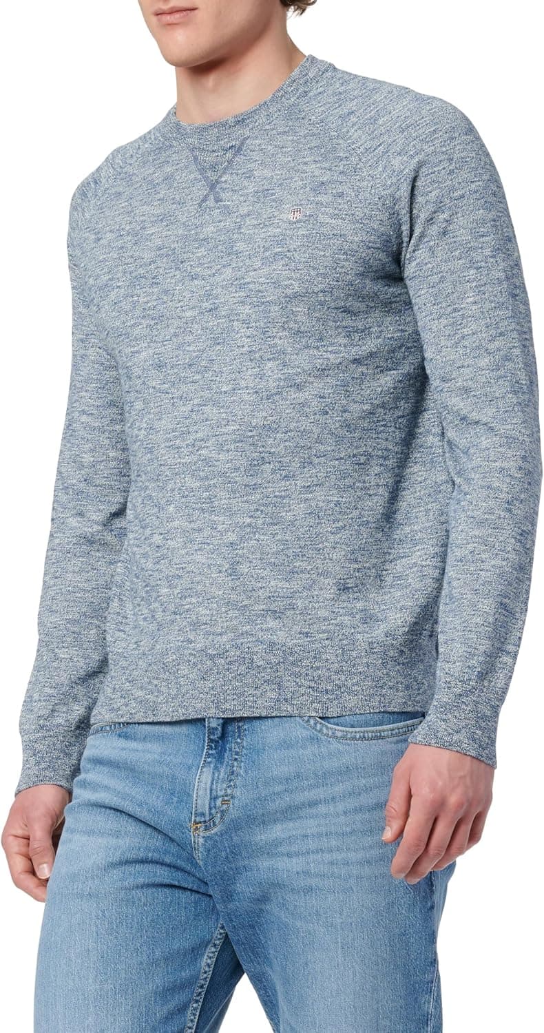 GANT Cotton Slub C-Neck | Suéter em algodão para homem