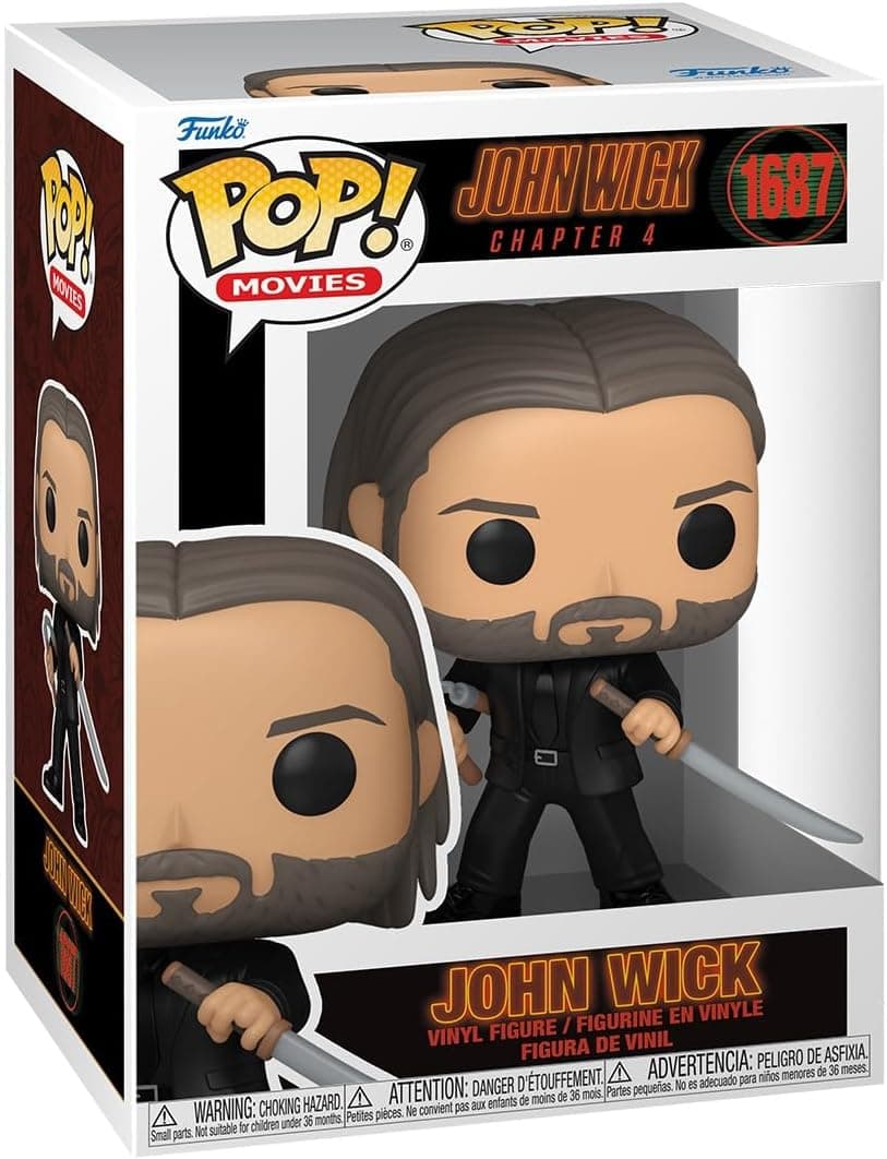 FUNKO Pop! Filmes: John Wick 4 - John Wick - Figura de vinil colecionável - ideia de presente- Mercadoria oficial - Brinquedos para crianças e adultos - Fãs de Filmes - boneco para colecionadores e