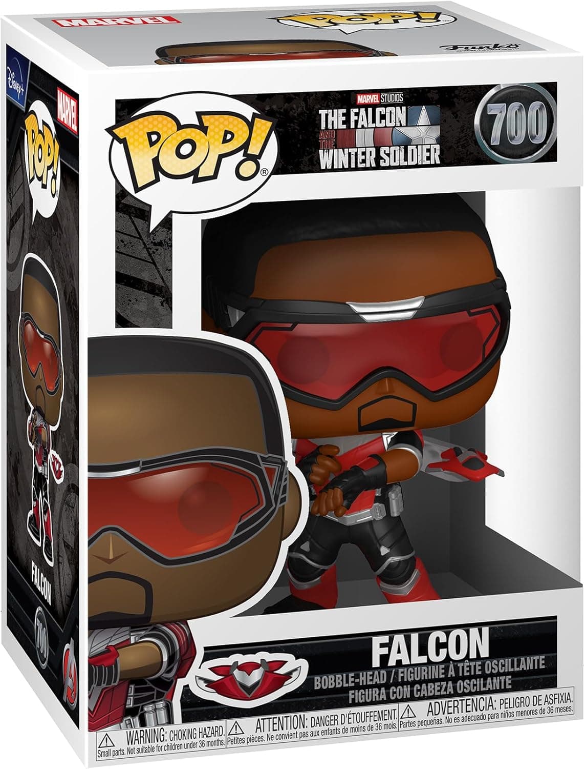 Funko Pop! Marvel: The Falcon & Winter Soldier - Falcon - The Falcon And The Winter Soldier - Figura de vinil colecionável - Ideia para presente- Mercadoria oficial - Brinquedos para crianças e colecionadores