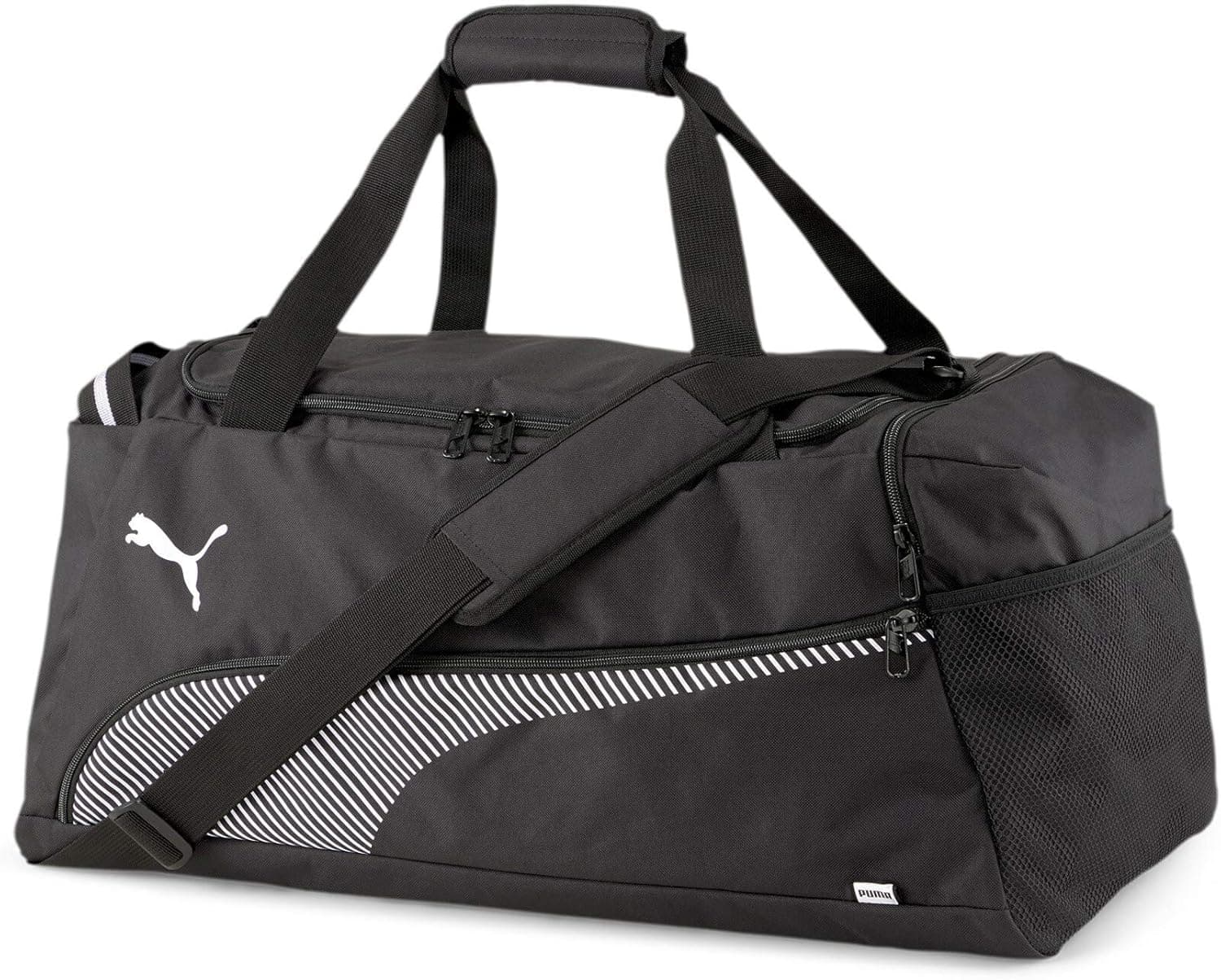 PUMA Fundamentals Sports Bag M | Mala desportiva unissexo em preto