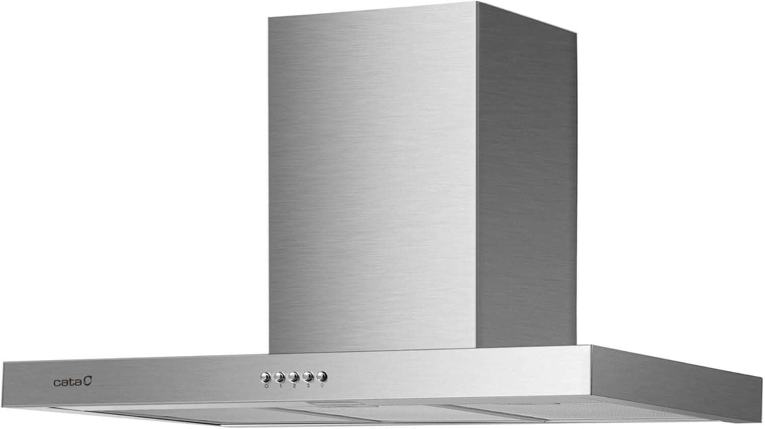 Cata Sino decorativo parede ST-9000 X/A com painel de controlo mecânico 3 níveis de extração de iluminação LED consumo máximo de energia 65 W largura 89,5 cm, cor nox