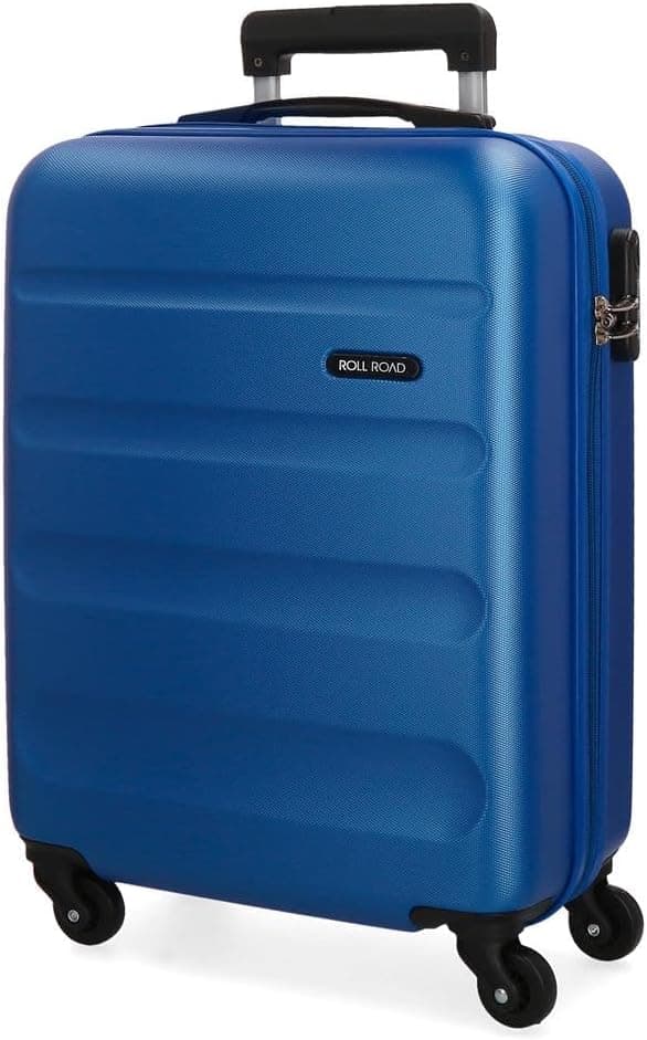 ROLL ROAD Flex Mala rígida fabricada em ABS, um material, fecho de combinação lateral 4 rodas duplas bagagem mão, prático interior com um compartimento