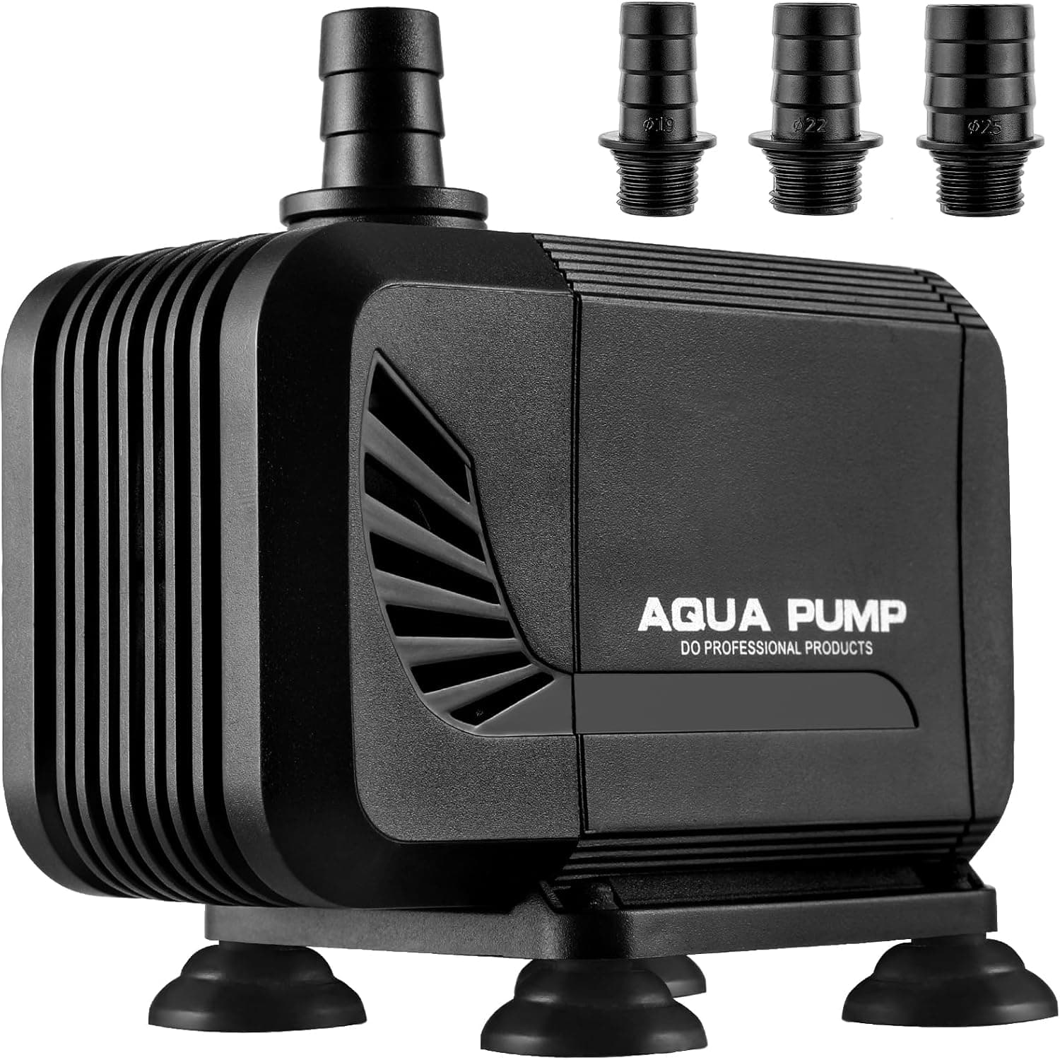 Bomba de água submergível 40 W 3000 L/H, com filtro e 3 boquilhas de 19 mm/22 mm/25 mm, altura máxima de fornecimento de 2,8 m, difícil para aquários, lagoas, fontes e peixes