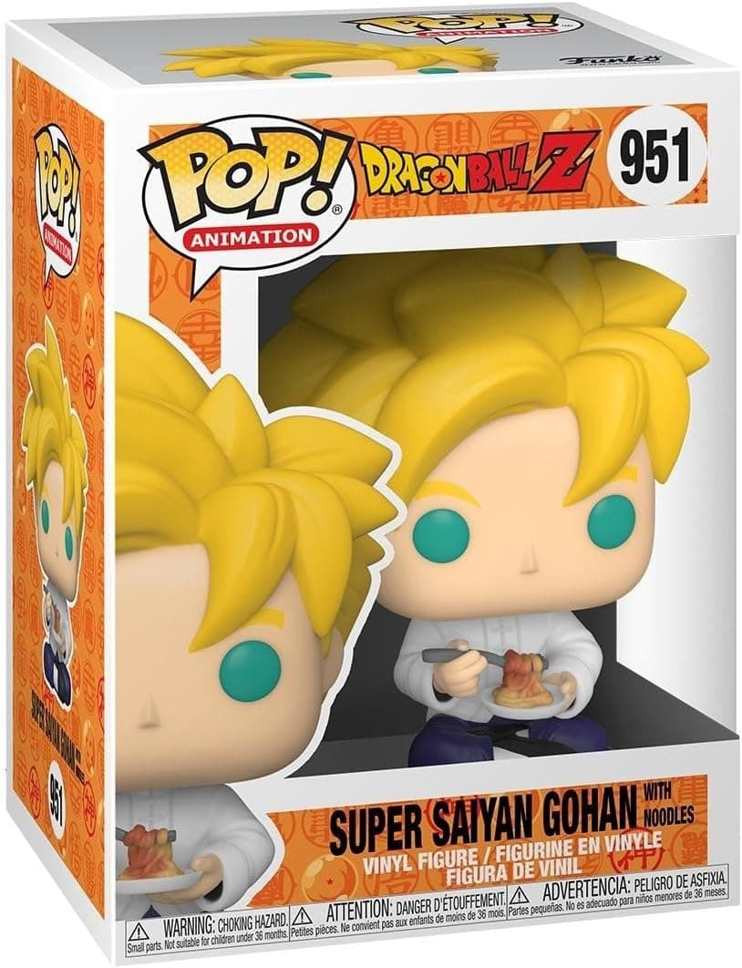Funko Pop! Animation: DBZ S9- SS Gohan With Noodles - Dragon Ball Z - Figura de vinil colecionável 