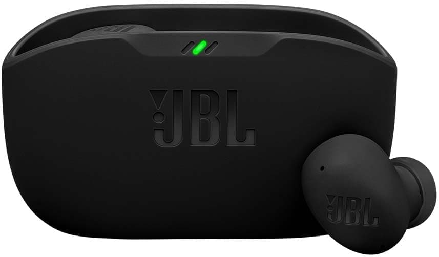 JBL Wave Buds 2, auriculares True Wireless com cancelamento de ruído ativo, Bluetooth, até 40 horas de autonomia, som Pure Bass, ambiente inteligente, conexão multiponto, preto