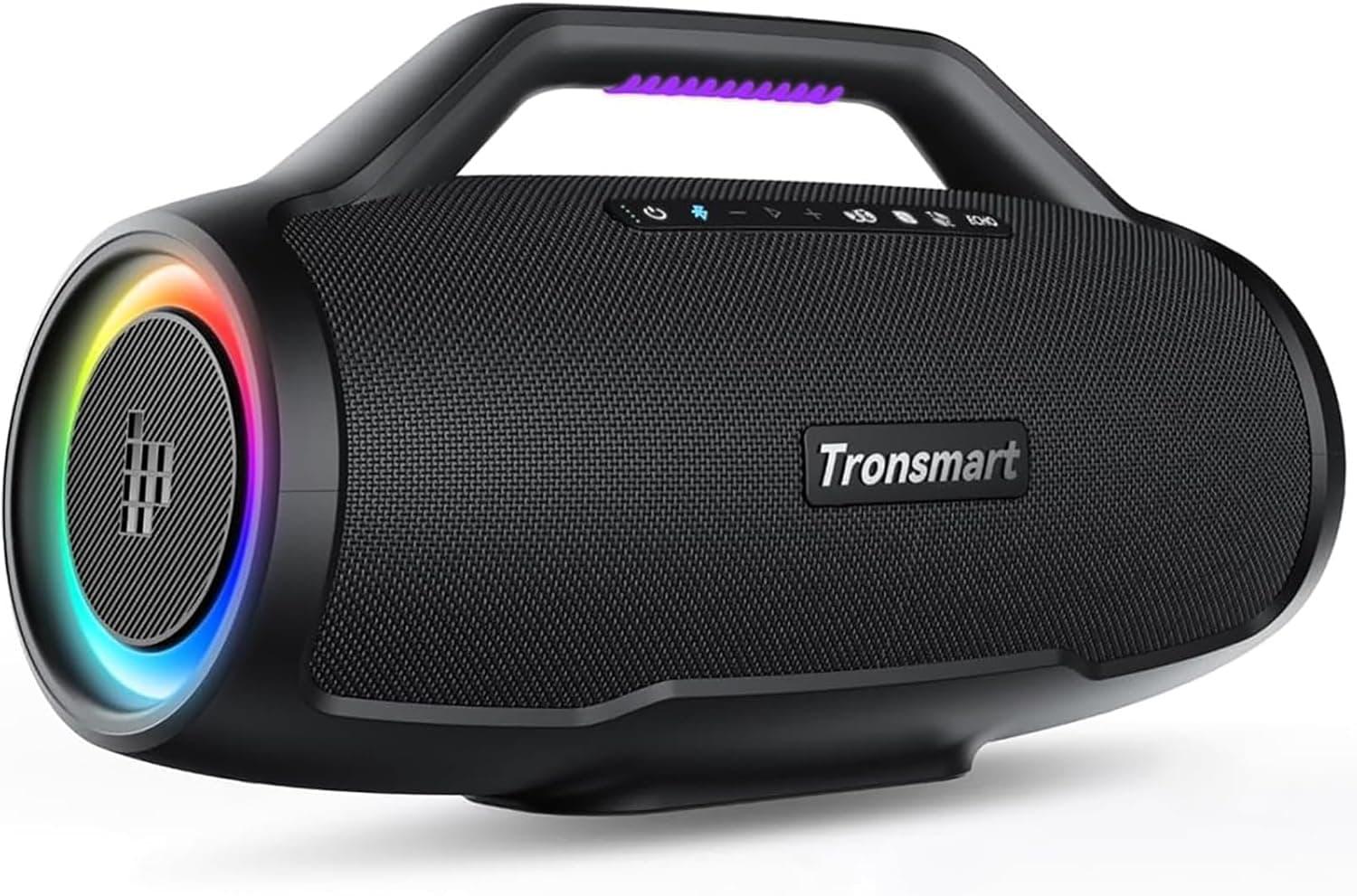 Tronsmart Bang MAX Altifalante Bluetooth 5.3, altifalante portátil 130 W potente, som estéreo, luzes LED e impermeável IPX6, 24 H de reprodução, com AUX, TF, App, orifício de guitarra