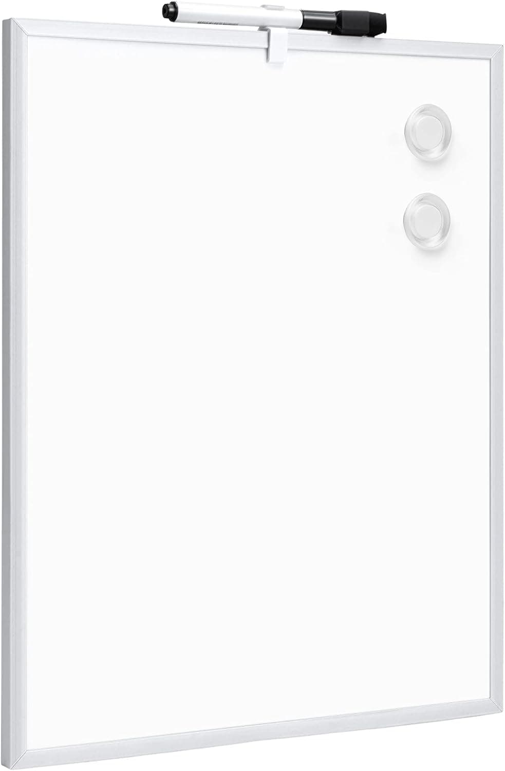 Amazon Basics Magnetic Dry Erase Board, moldura de alumínio, 28 x 35,6 cm, branco