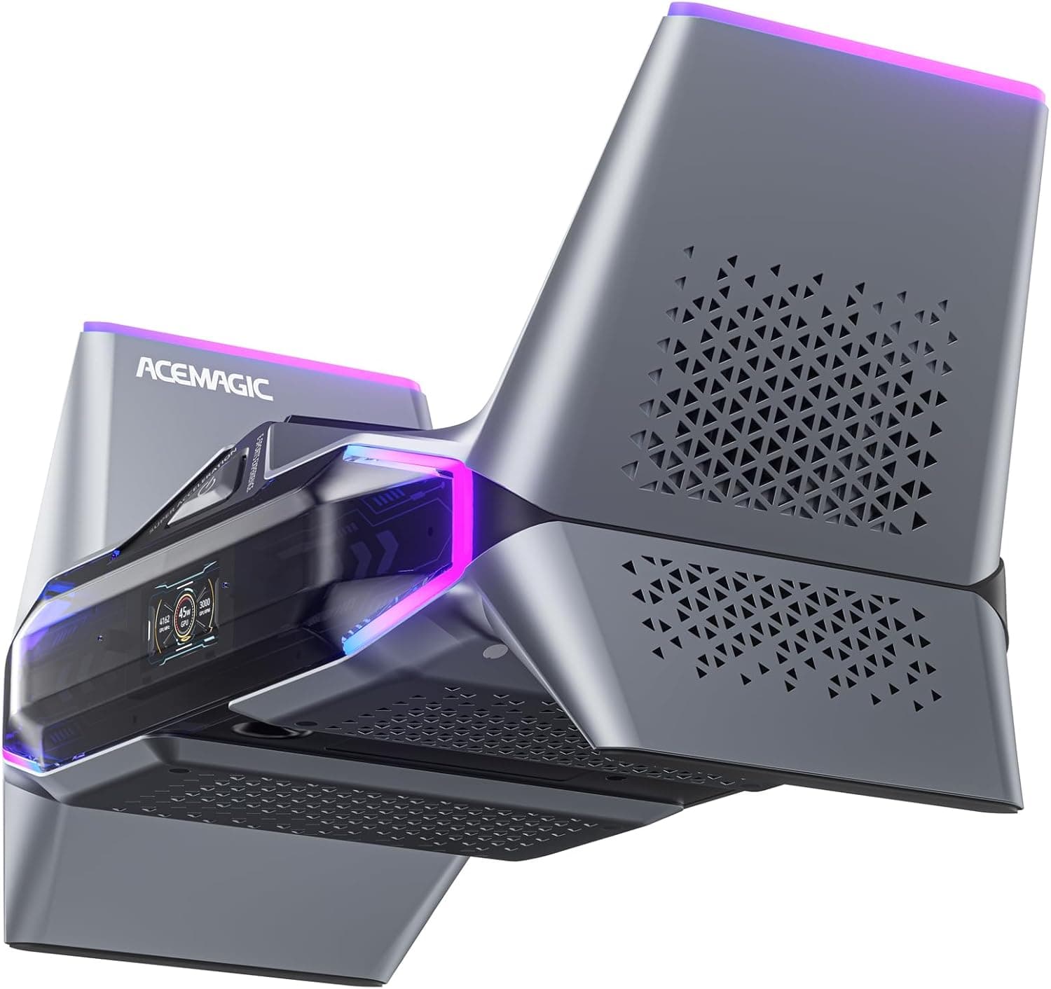 M2A Starship Mini Gaming PC, Intel i7-12700H (14C/20T, bis zu 4,7 GHz), RTX3060M Graphics, 32 GB DDR5 1TB NVME SSD Micro computador secretária Unterstützt vier Bildschirme | WiFi6 | Duplo 2. 5G LAN