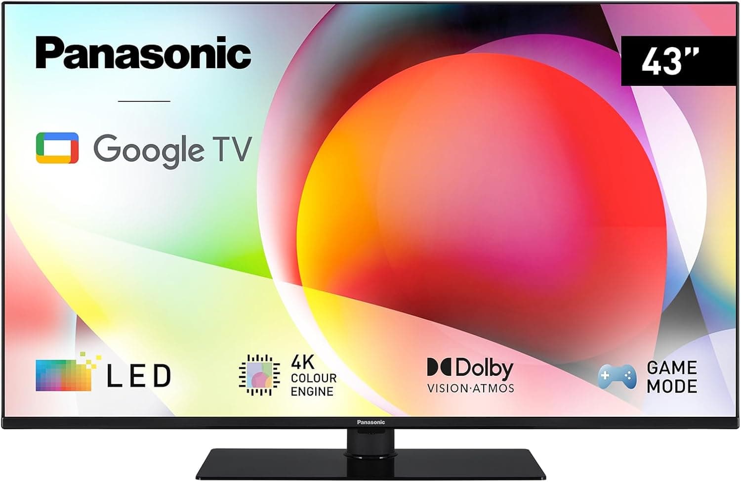 Panasonic TN-43W70AEZ, Série W70 de 43 polegadas 4K Ultra HD LED Smart TV, 2024, assistente do Google, Chromecast, Dolby Vision e Atmos, modo de jogo, Bluetooth, experiência visual excecional 