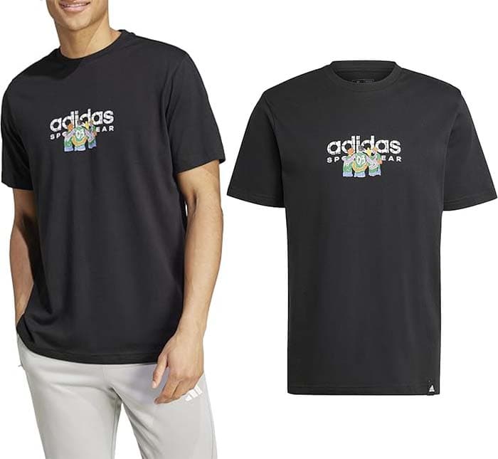 adidas Codes Linear Graphic T-shirt para homem, S