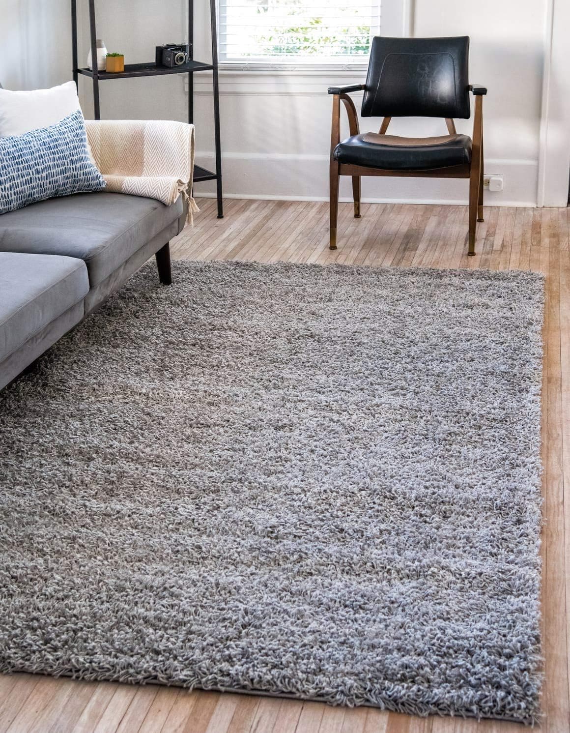 Unique Loom Single Loom | Tapete retangular 216 x 305 cm na cor cinzento claro