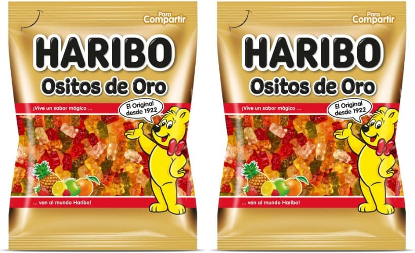 Haribo Ositos De Oro | Gomas de fruta sortidas, 150 g x 2