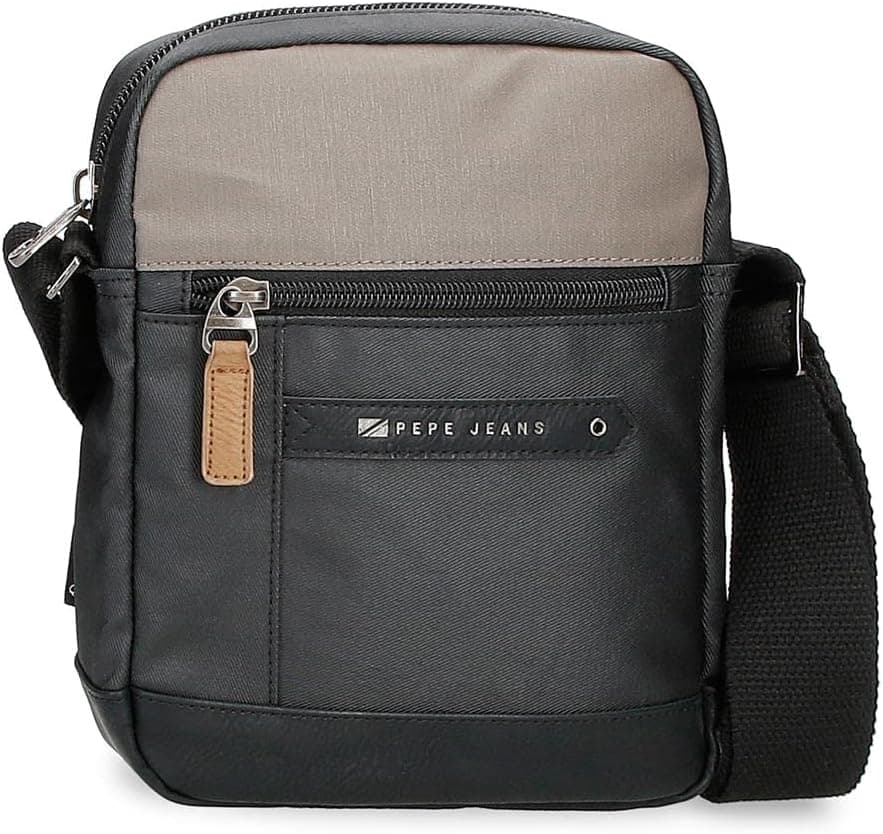 Pepe Jeans Cardiff, Preto, Talla única, Saco de ombro médio unissexo