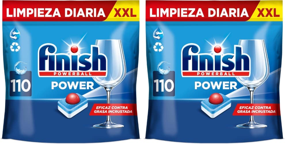 Finish Pastilhas para máquina de lavar loiça, 110 pastilhas x 2
