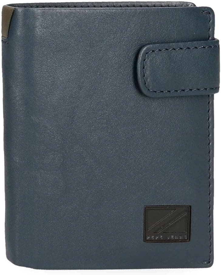 Pepe Jeans Marshal Carteiras e porta-moedas de pele de bovino, preto, castanho, azul e cinzento