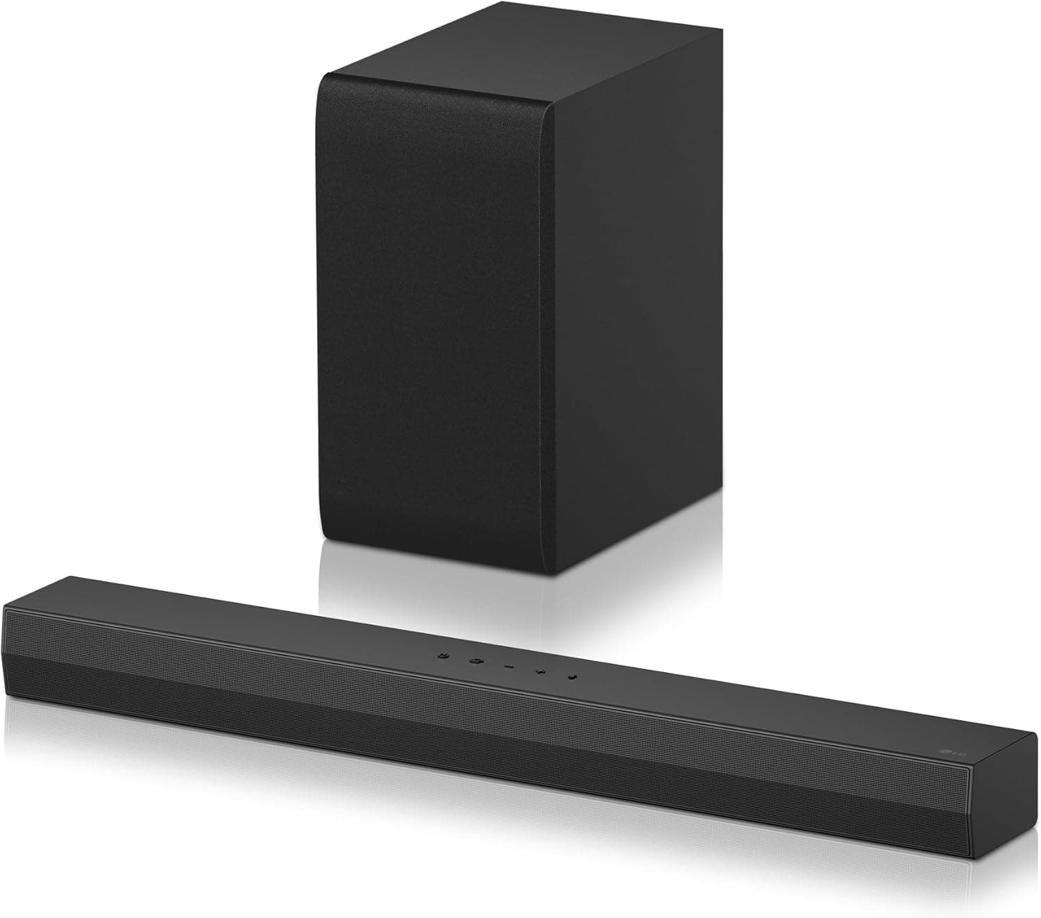 LG S40T Barra de som inteligente, 300 W, 2,1 canais, som de envoltório Dolby digital e DTS, ampla conectividade, HDMI, Bluetooth, USB, entrada ótica, preto