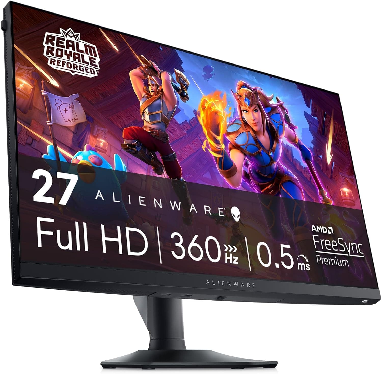Alienware AW2724HF Full HD (1920 x 1080), monitor de jogos, 360 Hz, Fast IPS, 0,5 ms, AMD FreeSync Premium, VESA AdaptiveSync, 99% sRGB, HDR 10, 2 DisplayPort, HDMI, 5 x USB