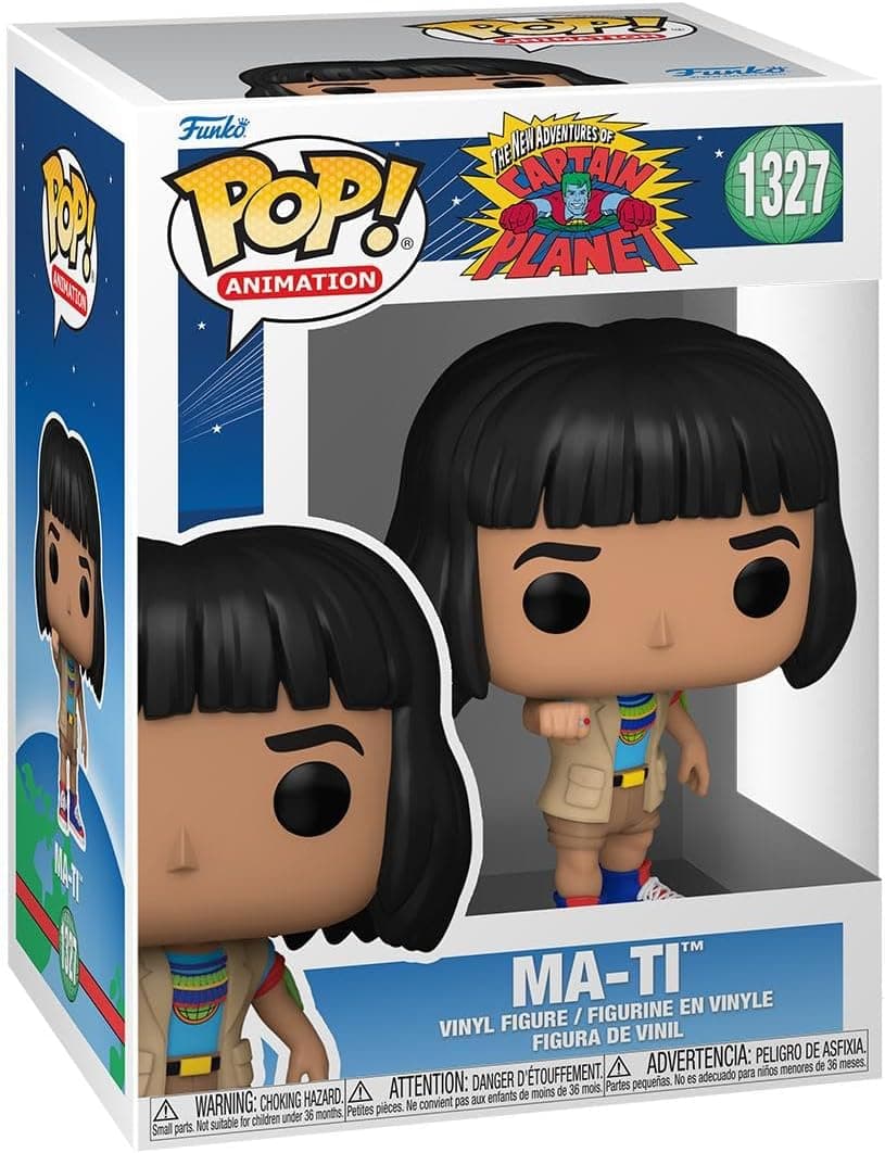 Funko Pop! Animation: Captain Planet - Ma-Ti - Captain Planet and The Planeters - Figura de vinil colecionável - Ideia de presente- Mercadoria oficial