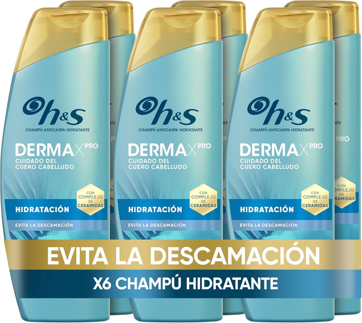 Head & Shoulders DermaXPro Repairing Moisture champô anti-caspa 6 x 300 ml com óleo de coco