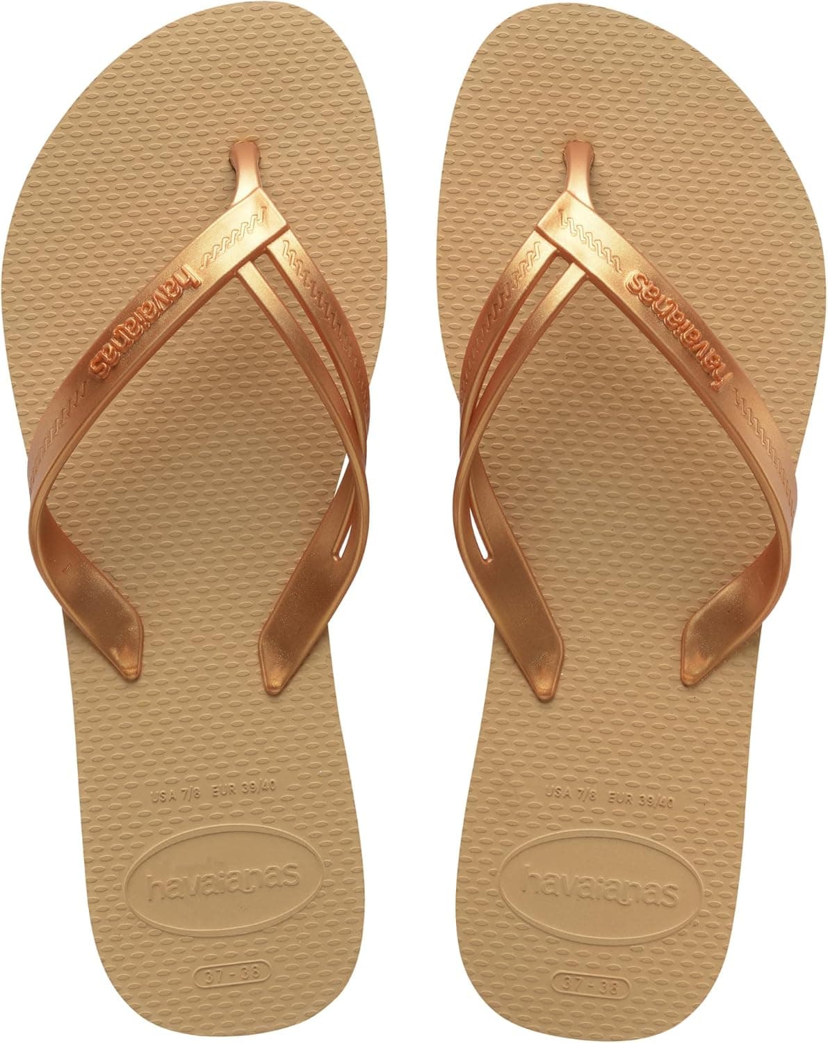 Havaianas - Chinelos elegantes, duráveis e confortáveis, com tiras elegantes e sola antiderrapante, mulher