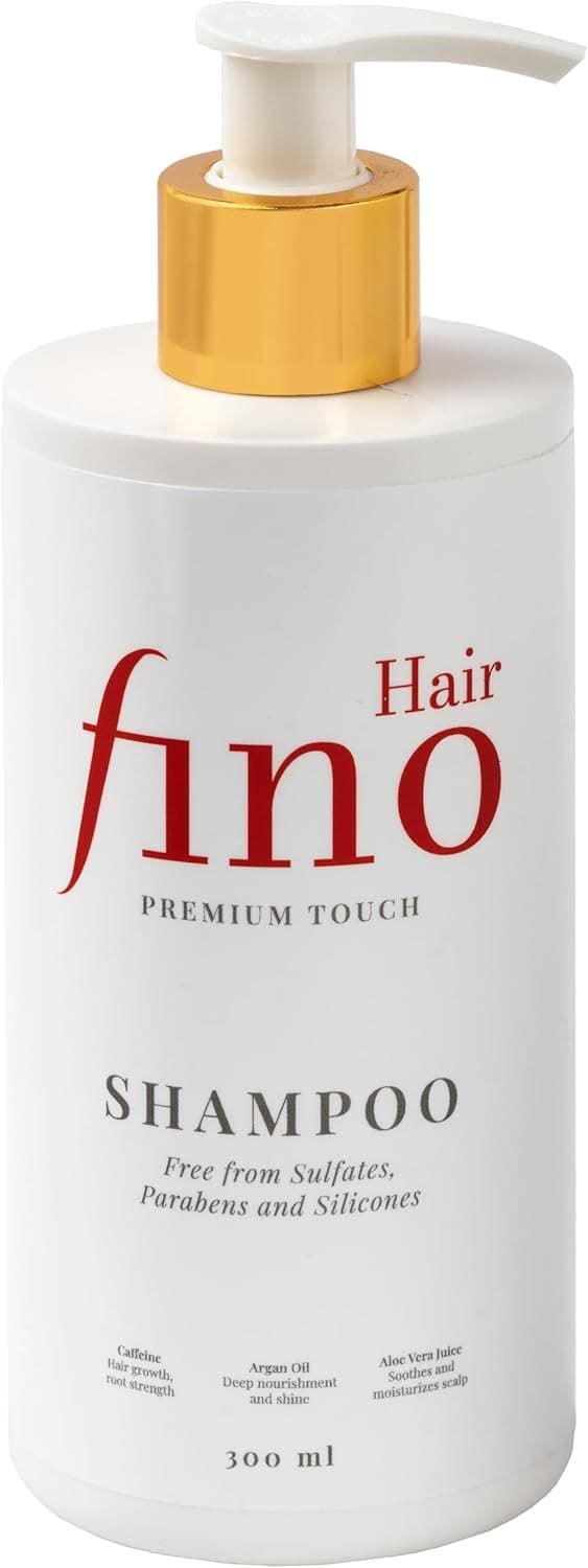 fino Hair Premium Touch Shampoo Com cafeína, biotina & Aloe Vera – Revitalização e energia para um cabelo forte, sem sulfatos nem para-benos, 300 ml