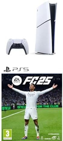 PlayStation 5 Slim Digital | Consola com jogo EA Sports FC 25 em disco não compatível com modelo digital