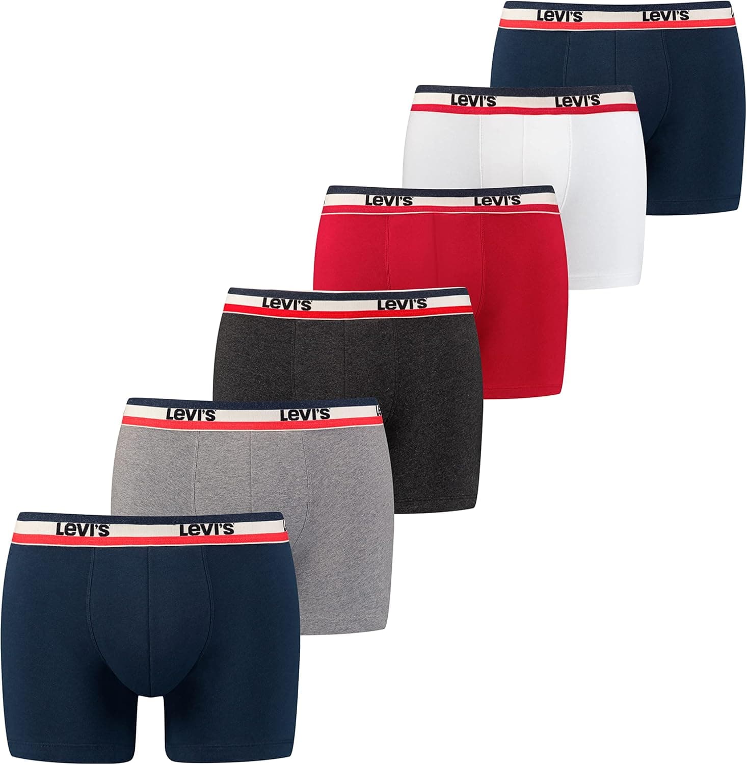 Levi's Boxers para homem, pack de 6