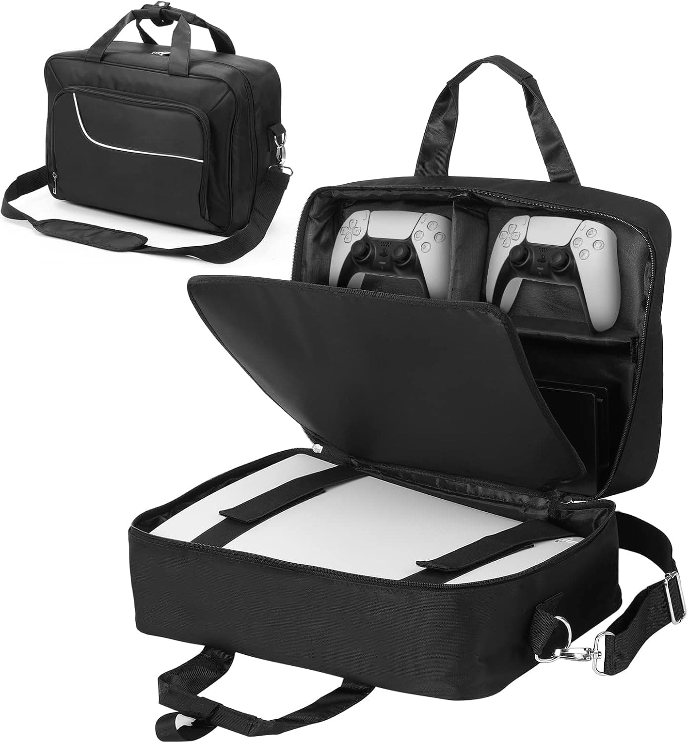 Topretty Bolsa de transporte para PS5 e acessórios
