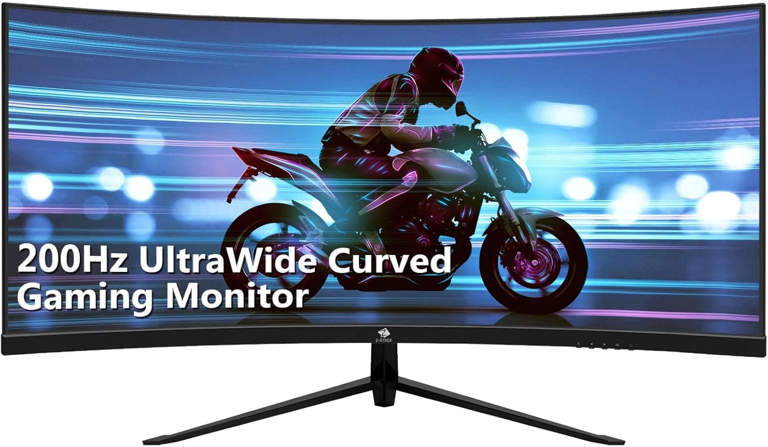 Z-Edge Monitor Gaming Curvo de 30" de 200 Hz, 1 ms MPRT, 2560 x 1080, FreeSync, ecrã PC ultra largura de 21:9, com cabo HDMI, inclinação ajustável, 1500R, 300cd/m², 2  HDMI2.2.5 0 & DP 1,2, RGB, VESA 